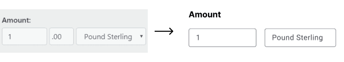 Detail 1: Enhanced the clarity of amount input fields.